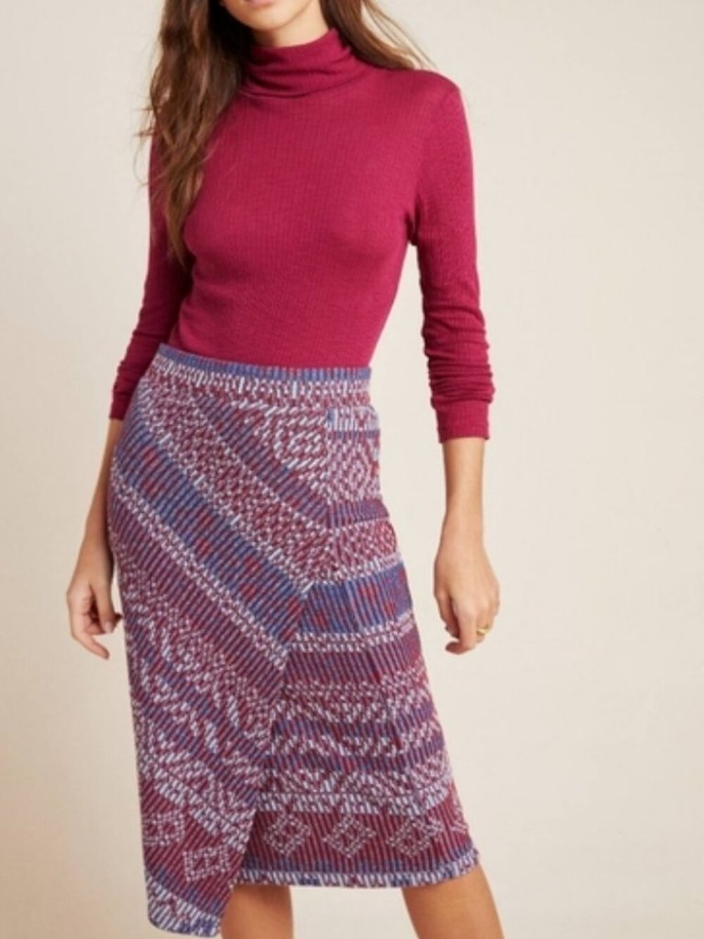 Anthropologie Carolina Knit Pencil Skirt